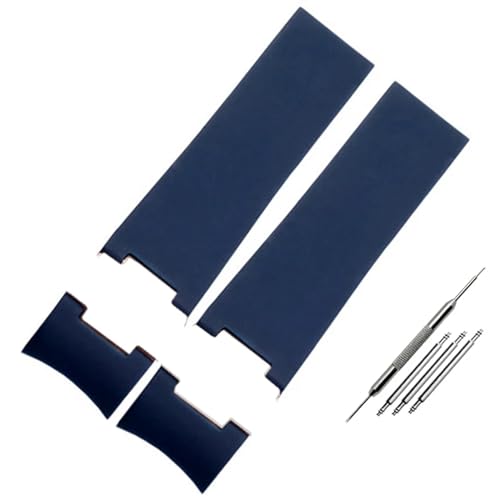 LKDJNC 22 x 20 mm Taucher und Marine wasserdichtes Silikon-Gummi-Uhrenarmband für Ulysse Nardin Man Armbandwerkzeuge, 22 mm, Achat von LKDJNC