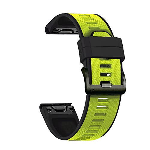 LKDJNC 26/22 mm Uhrenarmband für Garmin Fenix 6 6S 6X Pro 5 5X 5S Plus 3HR 935 945 Silikon Schnellverschluss Uhr Easyfit Handgelenkschlaufe, 26mm For Fenix 5X 5XPlus, Achat von LKDJNC