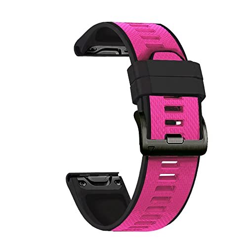 LKDJNC 26/22 mm Uhrenarmband für Garmin Fenix 6 6S 6X Pro 5 5X 5S Plus 3HR 935 945 Silikon Schnellverschluss Uhr Easyfit Handgelenkschlaufe, 26mm For Fenix 5X 5XPlus, Achat von LKDJNC