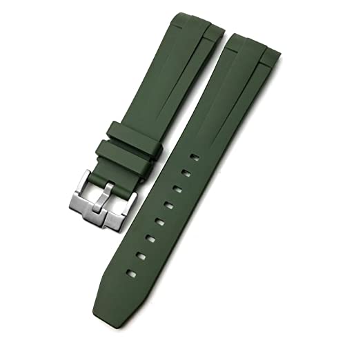 LKDJNC Gummi-Silikon-Armband für Longines Conquest HydroConquest L3 wasserdichtes Uhrenarmband, Pin/Faltschließe, 19 mm, 20 mm, 21 mm, 19 mm, Achat von LKDJNC