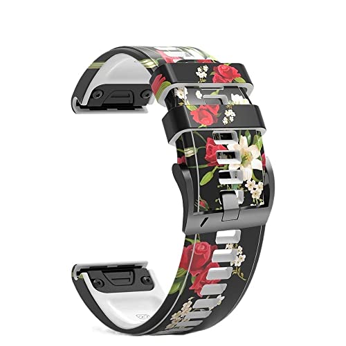 LKDJNC Silikon-Uhrenarmband für Garmin Fenix 7X 7 6X 6Pro 5 5X Plus Descent Mk2 D2 Schnellverschluss-Smartwatch-Zubehör, 26 mm, 22 mm, 22mm Fenix 5 5Plus, Achat von LKDJNC