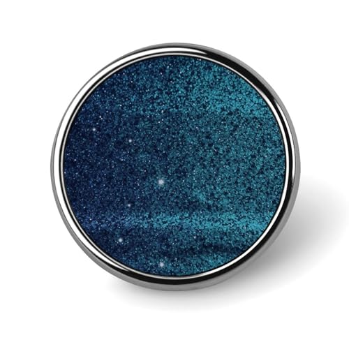 Blaugrüne Glitzer-Abzeichen, dekorativ, langlebige Aluminiumlegierung, rundes Abzeichen, leichte Knopf-Brosche für Hemden, Jacken, Hüte, Uniformen, 2,5 cm Blaugrüne Glitzer-Abzeichen, dekorativ, langlebige Aluminiumlegierung, rundes Abzeichen, leichte Knopf-Brosche für Hemden, Jacken, Hüte, Uniformen, 2,5 cm von LKHDS