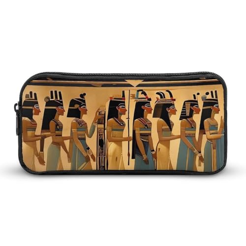 Federmäppchen für Frauen im alten Ägypten, großes Fassungsvermögen, minimalistisches Federmäppchen, leicht und langlebig, kleine Aufbewahrungstasche für Bürobedarf Federmäppchen für Frauen im alten Ägypten, großes Fassungsvermögen, minimalistisches Federmäppchen, leicht und langlebig, kleine Aufbewahrungstasche für Bürobedarf von LKHDS