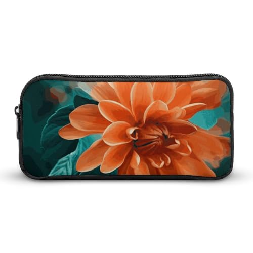 Federmäppchen mit Blumenmuster und großem Fassungsvermögen, minimalistisches Federmäppchen, leicht und langlebig, kleine Aufbewahrungstasche für Bürobedarf, Organizer Federmäppchen mit Blumenmuster und großem Fassungsvermögen, minimalistisches Federmäppchen, leicht und langlebig, kleine Aufbewahrungstasche für Bürobedarf, Organizer von LKHDS