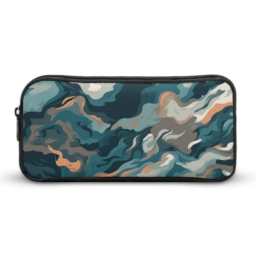Federmäppchen mit Camouflage-Muster, großes Fassungsvermögen, minimalistisches Federmäppchen, leicht und langlebig, kleine Aufbewahrungstasche für Bürobedarf, Organizer Federmäppchen mit Camouflage-Muster, großes Fassungsvermögen, minimalistisches Federmäppchen, leicht und langlebig, kleine Aufbewahrungstasche für Bürobedarf, Organizer von LKHDS
