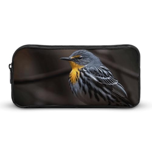 Federmäppchen mit Vogelmotiv auf Ast, großes Fassungsvermögen, minimalistisches Federmäppchen, leicht und langlebig, kleine Aufbewahrungstasche für Bürobedarf Federmäppchen mit Vogelmotiv auf Ast, großes Fassungsvermögen, minimalistisches Federmäppchen, leicht und langlebig, kleine Aufbewahrungstasche für Bürobedarf von LKHDS