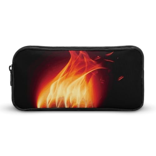 Flames Matches Federmäppchen, großes Fassungsvermögen, minimalistisches Federmäppchen, leicht und langlebig, kleine Aufbewahrungstasche für Bürobedarf, Organizer Flames Matches Federmäppchen, großes Fassungsvermögen, minimalistisches Federmäppchen, leicht und langlebig, kleine Aufbewahrungstasche für Bürobedarf, Organizer von LKHDS