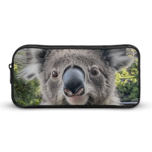 Koala Federmäppchen im Hochformat, großes Fassungsvermögen, minimalistisches Federmäppchen, leicht und langlebig, kleine Aufbewahrungstasche für Bürobedarf, Organizer Koala Federmäppchen im Hochformat, großes Fassungsvermögen, minimalistisches Federmäppchen, leicht und langlebig, kleine Aufbewahrungstasche für Bürobedarf, Organizer von LKHDS