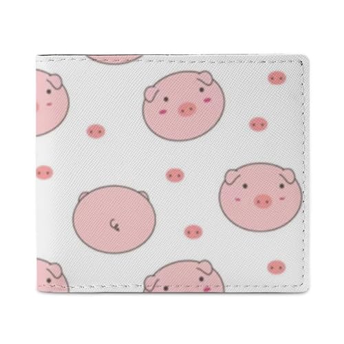 LKHDS Angel Bifold Wallet mit Ausweisfenster, Leder, schlanke Geldbörse, einfacher Zugriff, kompakte Geldbörse für Männer und Frauen von LKHDS