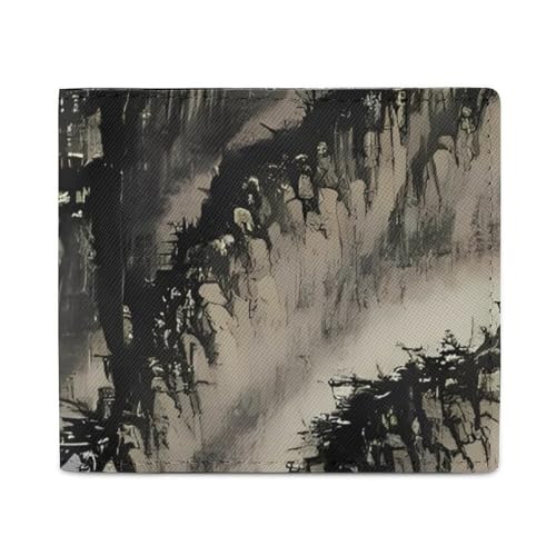 LKHDS Chinesische Malerei Bifold Wallet mit Ausweisfenster, Leder Slim Wallet Easy Access Compact Geldbörse für Männer Frauen LKHDS Chinesische Malerei Bifold Wallet mit Ausweisfenster, Leder Slim Wallet Easy Access Compact Geldbörse für Männer Frauen von LKHDS