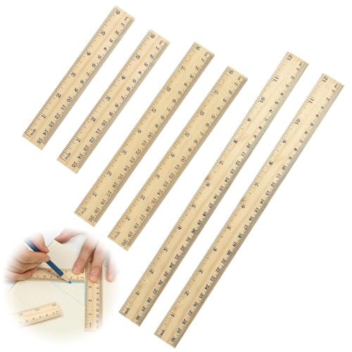 6 Stück Lineal Holz 15 cm 20 cm 30 cm Holzlineal Kleines Lineal Grundschule Nähen Lineale Skala für Schule Handwerk,Lineal 6 Stück Lineal Holz 15 cm 20 cm 30 cm Holzlineal Kleines Lineal Grundschule Nähen Lineale Skala für Schule Handwerk,Lineal von LKJAUOZ