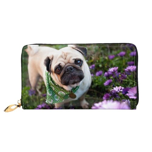 LKLDDPZB DOD in The Garden Print Long Leather Clutch Wallet - Modisch Chic und Durable Wallet mit Full Double Side Print Design, Schwarz , Einheitsgröße von LKLDDPZB