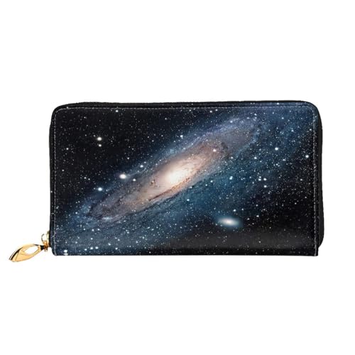 LKLDDPZB Galaxy Universe Stars Print Long Leather Clutch Wallet - Modisch Chic und Durable Wallet mit Full Double Side Print Design, Schwarz , Einheitsgröße von LKLDDPZB