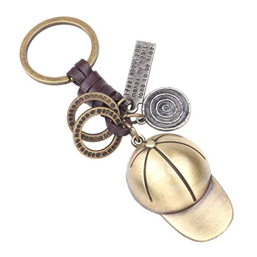 LKMY Keyring mit Skateboard Schuhe/Boot/Hut Geschenk | Leder Startseite Vintage Mini Anhänger Schlüsselanhänger für Männer und Frauen | Mädchen Junge von LKMY