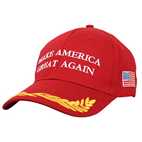 Donald Trump Baseball Cap Bestickte MAGA USA Flagge Hut Trump Kappe Verstellbare Baseball Trucker Cap für Herren Damen Sport Hip Hop Party Kostüm von LKNBIF