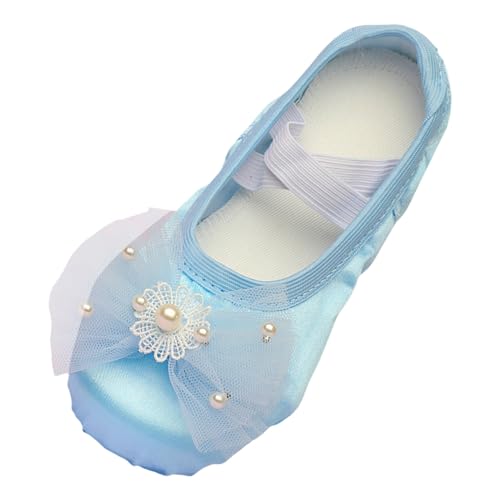 LKRSEEF Ballerina Hausschuhe Kinder Mädchen Gymnastikschuhe Für Turnschläppchen Turnschlappen Schuhe Ballet Flats Balletschuhe Ballettkleidung Flache Zum Kleid Balleri Weite H Turnpatschen von LKRSEEF