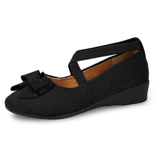Schuhe Orthopädische Sommer Balerinaschuhe Damen Schuhe Flache Bequeme Freizeit Pumps Passform Weich und Bequem Weiches Loafer Leichte Elegant Ballerinas Schlupfschuhe von LKRSEEF