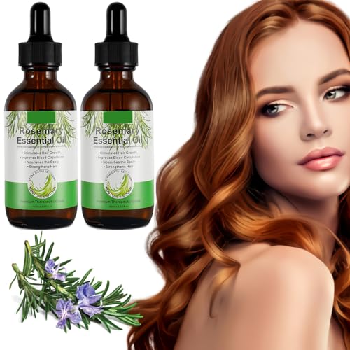Rosmarinöl Haare 2er Pack, Rosemary Oil for Hair, 60ml 100% Rein Natürlich Rosmarinöl Stimuliert Haarwachstum und gegen Haarausfall, Rosmarinöl für Männer Frauen Rosmarinöl Haare 2er Pack, Rosemary Oil for Hair, 60ml 100% Rein Natürlich Rosmarinöl Stimuliert Haarwachstum und gegen Haarausfall, Rosmarinöl für Männer Frauen von LKSJBQ