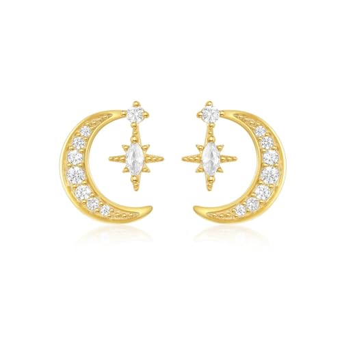 Ohrringe Ohrstecker Damenschmuck Schmuck 925 asymmetrischer sternförmiger Perlen-Anhänger für Luxus, zeigen Sie Ihre schöne, vielseitige Mode, exquisit, Einstellbar, Acryl von LKSXZASBB