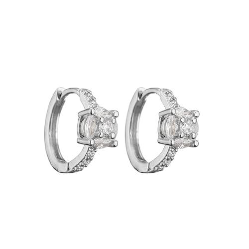Ohrstecker, Damenschmuck, Schmuck, 1 Paar kleine Kreolen für runde, beliebte zeigen Sie Ihre Schönheit, vielseitig, modisch, exquisit, Einstellbar, Acryl von LKSXZASBB