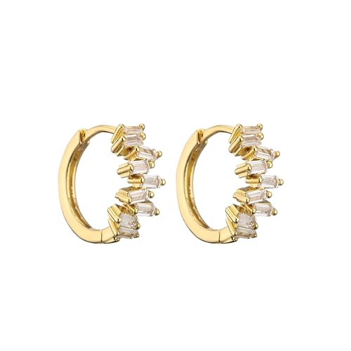 Ohrstecker, Damenschmuck, Schmuck, 1 Paar kleine Kreolen für runde, beliebte zeigen Sie Ihre Schönheit, vielseitig, modisch, exquisit, Einstellbar, Acryl von LKSXZASBB