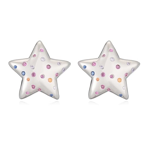 Ohrstecker, Damenschmuck, Schmuck, Mond-Stern, Herz, für glänzende Persönlichkeit, zeigen Sie Ihre Schönheit, All-Match, modisch, exquisit, Einstellbar, Acryl von LKSXZASBB