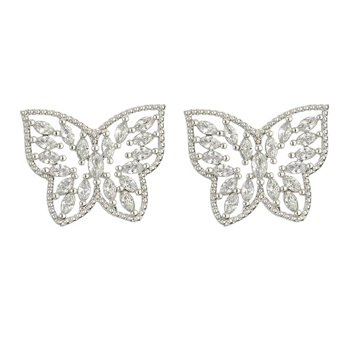 Ohrstecker, Damenschmuck, Schmuckdesign, modisch, luxuriös, Blume, elegant, glänzend, Hochzeit, Party, Einstellbar, Acryl von LKSXZASBB