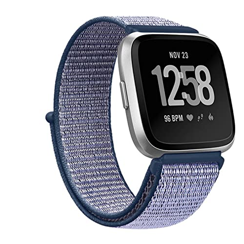 Nylon Uhrenarmband Kompatibel mit Fitbit Versa 3 Armband/Fitbit Sense Armband für Damen Herren,Atmungsaktives Verstellbare Sport Uhren Ersatzarmband für Fitbit Versa 3/Fitbit Sense Nylon Armband (I) von LKTM