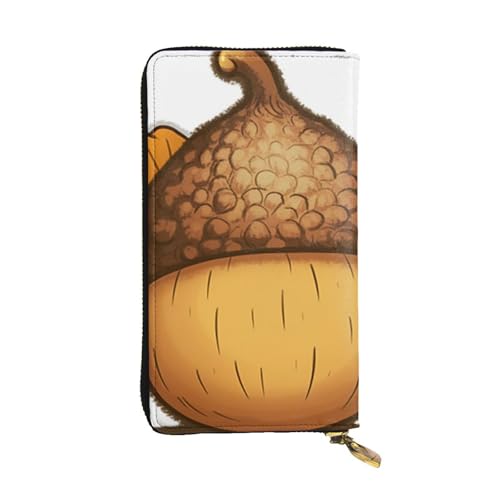 LKTPSKQRY Damen-Geldbörse, Leder, schmal, lang, Kartenhalter, Reißverschluss, Clutch, Cartoon-, Reisegeldbörse von LKTPSKQRY