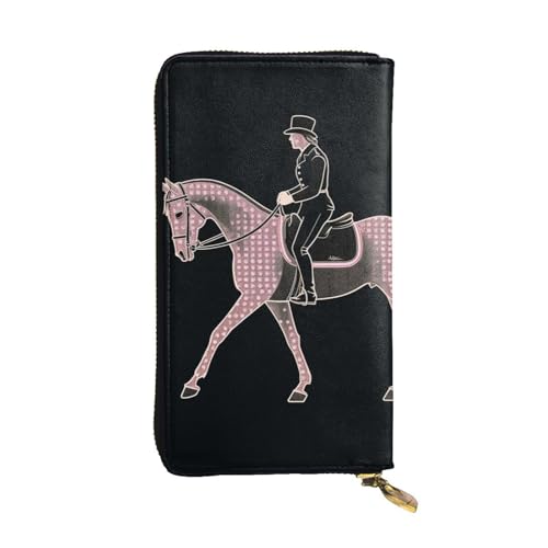 LKTPSKQRY Damen-Geldbörse, Leder, schmal, lang, Kartenhalter, Reißverschluss, Clutch, Dressurreiter, Pferd, Reisegeldbörse LKTPSKQRY Damen-Geldbörse, Leder, schmal, lang, Kartenhalter, Reißverschluss, Clutch, Dressurreiter, Pferd, Reisegeldbörse von LKTPSKQRY