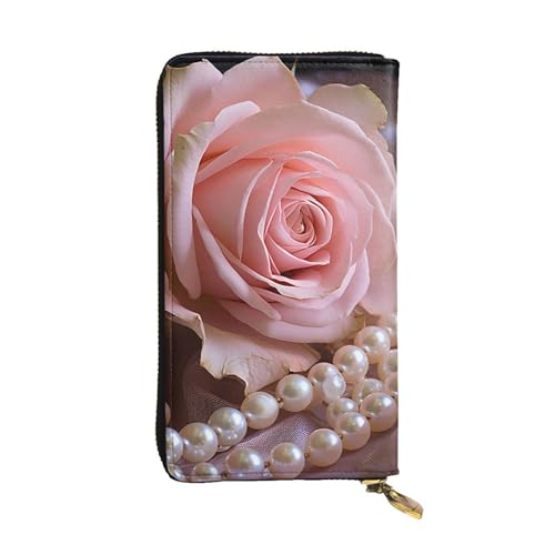 LKTPSKQRY Damen-Geldbörse, Leder, schmal, lang, Kartenhalter, Reißverschluss, Clutch, Rose und Perlen, Reisegeldbörse LKTPSKQRY Damen-Geldbörse, Leder, schmal, lang, Kartenhalter, Reißverschluss, Clutch, Rose und Perlen, Reisegeldbörse von LKTPSKQRY