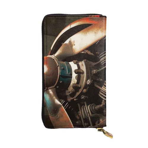 LKTPSKQRY Damen-Geldbörse, Leder, schmal, lang, Kartenhalter, Reißverschluss, Clutch, Vintage, Flugzeug, Propeller, Reise-Geldbörse LKTPSKQRY Damen-Geldbörse, Leder, schmal, lang, Kartenhalter, Reißverschluss, Clutch, Vintage, Flugzeug, Propeller, Reise-Geldbörse von LKTPSKQRY