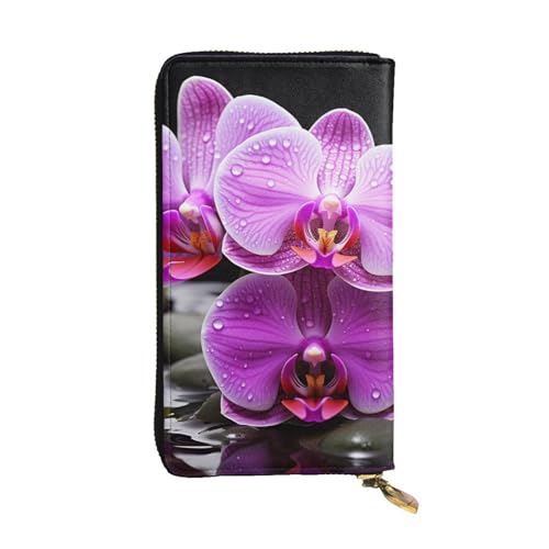 LKTPSKQRY Damen-Geldbörse, Leder, schmal, lang, Kartenhalter, Reißverschluss, Clutch, Violett, Orchidee, Reisegeldbörse LKTPSKQRY Damen-Geldbörse, Leder, schmal, lang, Kartenhalter, Reißverschluss, Clutch, Violett, Orchidee, Reisegeldbörse von LKTPSKQRY