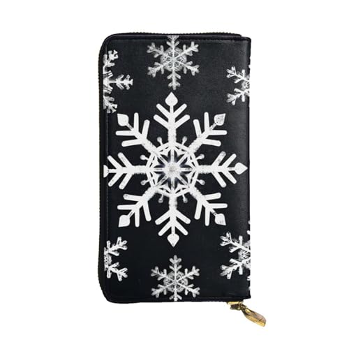 LKTPSKQRY Damen-Geldbörse, Leder, schmal, lang, Kartenhalter, Reißverschluss, Clutch, weiße Schneeflocke, Reisegeldbörse LKTPSKQRY Damen-Geldbörse, Leder, schmal, lang, Kartenhalter, Reißverschluss, Clutch, weiße Schneeflocke, Reisegeldbörse von LKTPSKQRY