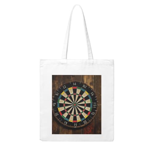 LKVNSWERT Einkaufstasche aus Segeltuch für Damen, Einkaufstasche, wiederverwendbar, Schultertasche, Handtasche, Dartscheibe, Einheitsgröße LKVNSWERT Einkaufstasche aus Segeltuch für Damen, Einkaufstasche, wiederverwendbar, Schultertasche, Handtasche, Dartscheibe, Einheitsgröße von LKVNSWERT