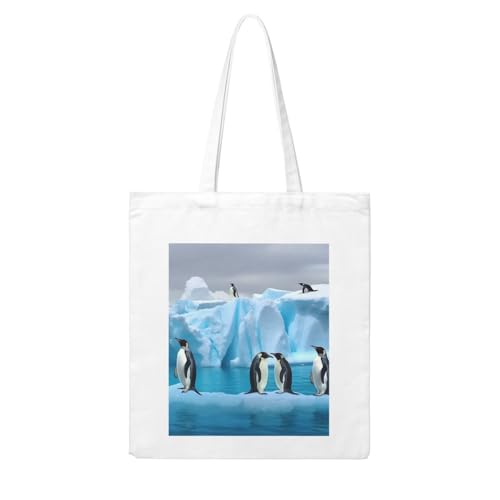 LKVNSWERT Sensenmann Canvas-Tragetasche für Damen, Einkaufstasche, wiederverwendbar, Schultertasche, Handtasche, Pinguine auf dem Eisberg, Einheitsgröße LKVNSWERT Sensenmann Canvas-Tragetasche für Damen, Einkaufstasche, wiederverwendbar, Schultertasche, Handtasche, Pinguine auf dem Eisberg, Einheitsgröße von LKVNSWERT