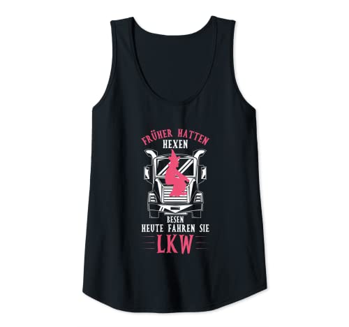 Damen Früher Hatten Hexen Besen Heute Fahren Sie LKW Fernfahrer Tank Top Damen Früher Hatten Hexen Besen Heute Fahren Sie LKW Fernfahrer Tank Top von LKW Fahrer Spruch Kleidung Für Frauen & Hexen