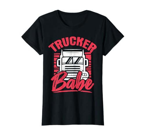 Einzigartiges Trucker Babe Anhänger Lkw-Fahrerin Frauen T-Shirt Einzigartiges Trucker Babe Anhänger Lkw-Fahrerin Frauen T-Shirt von LKW-Fahrerin und Truckerin Geschenk