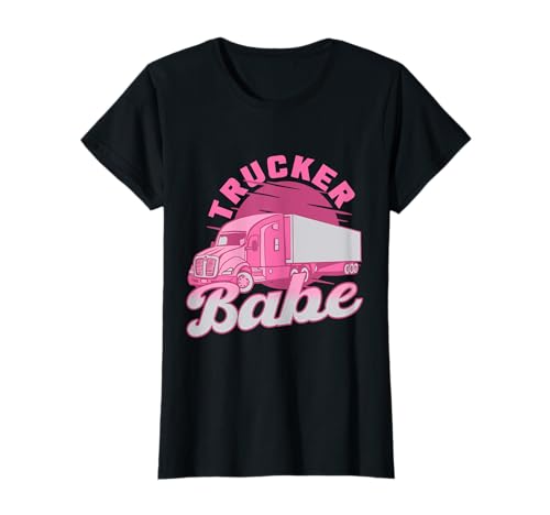 Einzigartiges Trucker Babe Anhänger Lkw-Fahrerin Frauen T-Shirt Einzigartiges Trucker Babe Anhänger Lkw-Fahrerin Frauen T-Shirt von LKW-Fahrerin und Truckerin Geschenk
