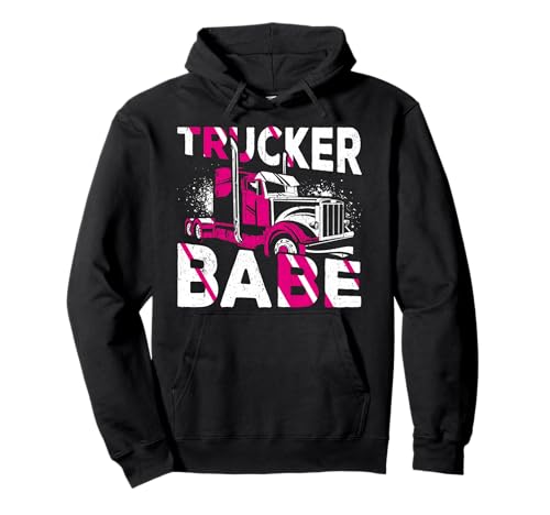 Einzigartiges Trucker Babe Geschenk Lkw-Fahrerin Frauen Pullover Hoodie Einzigartiges Trucker Babe Geschenk Lkw-Fahrerin Frauen Pullover Hoodie von LKW-Fahrerin und Truckerin Geschenk