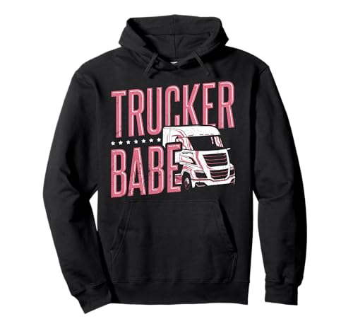 Einzigartiges Trucker Babe Geschenk Lkw-Fahrerin Frauen Pullover Hoodie Einzigartiges Trucker Babe Geschenk Lkw-Fahrerin Frauen Pullover Hoodie von LKW-Fahrerin und Truckerin Geschenk
