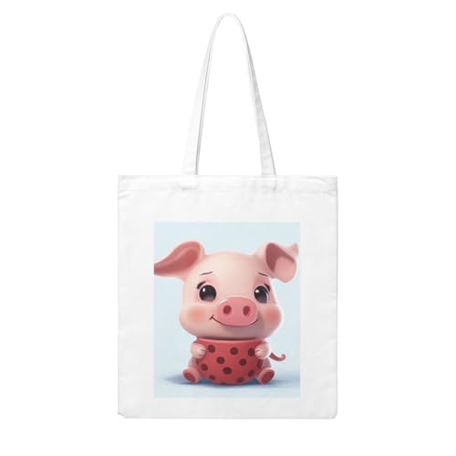 LKWSCGHM Smiling Canvas Tote Bag Aesthetic for Women Reusable Grocery Bags Large Cloth Cotton Tote with Handle Foldable Lightweight Shopping Bags Shoulder Bag for Beach Holiday von LKWSCGHM