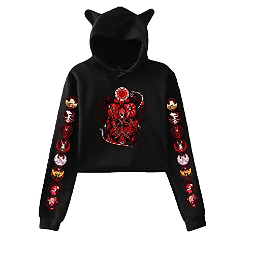 Anime Hazbin Hotel Hoodies Süße Katzenohr Sweatshirts Cosplay Kostüm Streetwear Mit Kapuze Kawaii Frauen Anime Hazbin Hotel Hoodies Süße Katzenohr Sweatshirts Cosplay Kostüm Streetwear Mit Kapuze Kawaii Frauen von LKY STAR