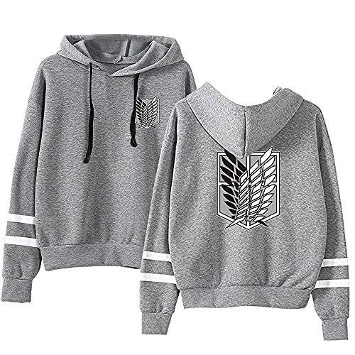 LKY STAR Anime Attack on Titan Hoodie Pullover AOT Sweatshirts Cosplay Kostüm Langarm Kapuzenpullover für Männer und Frauen von LKY STAR