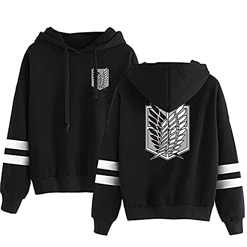 LKY STAR Anime Attack on Titan Hoodie Pullover AOT Sweatshirts Cosplay Kostüm Langarm Kapuzenpullover für Männer und Frauen von LKY STAR