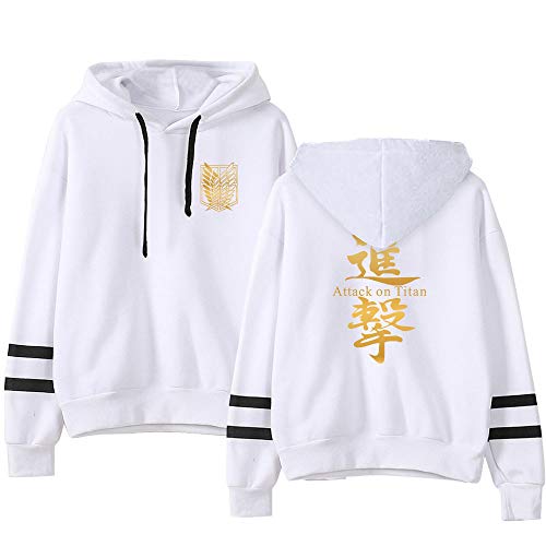 LKY STAR Anime Attack on Titan Hoodie Pullover AOT Sweatshirts Cosplay Kostüm Langarm Kapuzenpullover für Männer und Frauen von LKY STAR