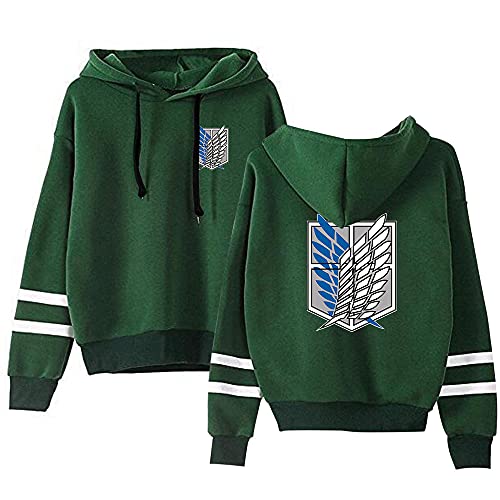 LKY STAR Anime Attack on Titan Hoodie Pullover AOT Sweatshirts Cosplay Kostüm Langarm Kapuzenpullover für Männer und Frauen von LKY STAR