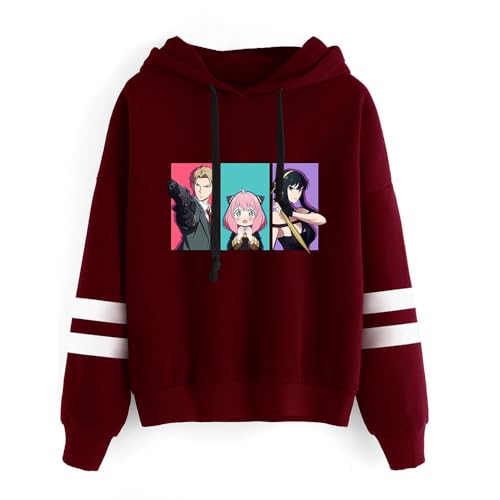 Anime Spy x Family Hoodie Anya Loid Yor Forger Cosplay Sweatshirt mit Langärmelig Casual Kapuzenpullover für Herren Damen von LKY STAR