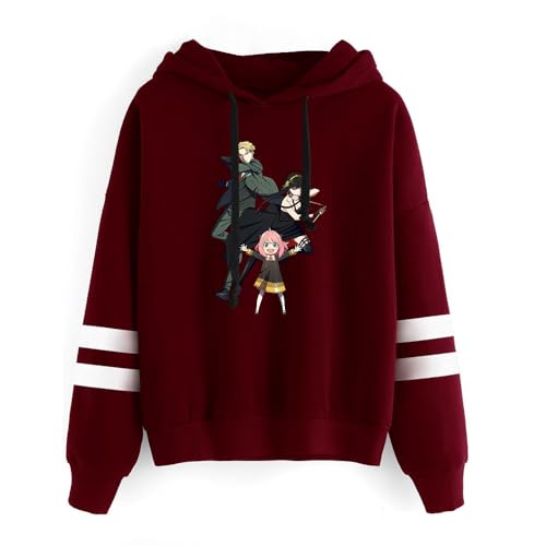 Anime Spy x Family Hoodie Anya Loid Yor Forger Cosplay Sweatshirt mit Langärmelig Casual Kapuzenpullover für Herren Damen von LKY STAR