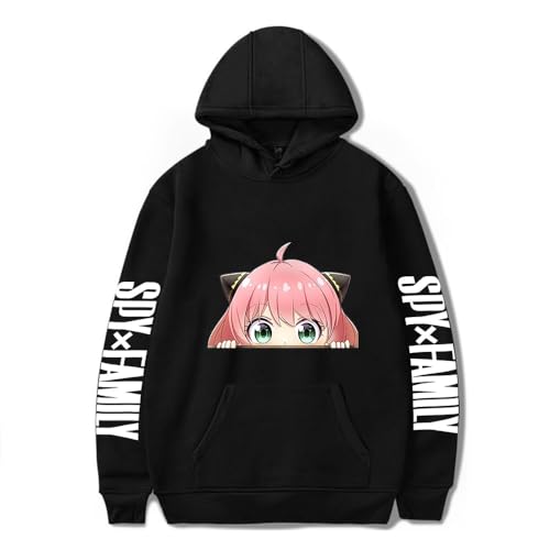 Anime Spy x Family Kapuzenpullover für Jungen Mädchen Anya Loid Yor Forger Casual Sweatshirt Cosplay Hoody von LKY STAR